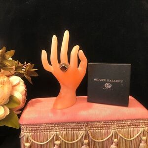 Genuine Brown Topaz & Sterling Silver Ring